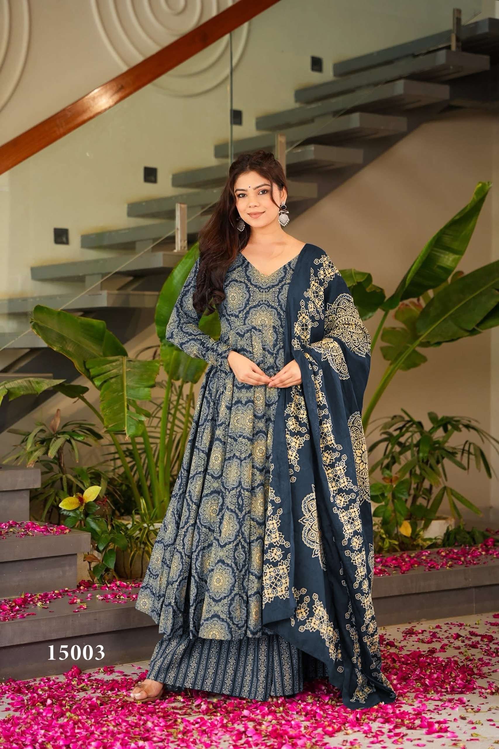 MF CLORA VOL 15 FANCY LOOK READY LADIES GOWN SUIT