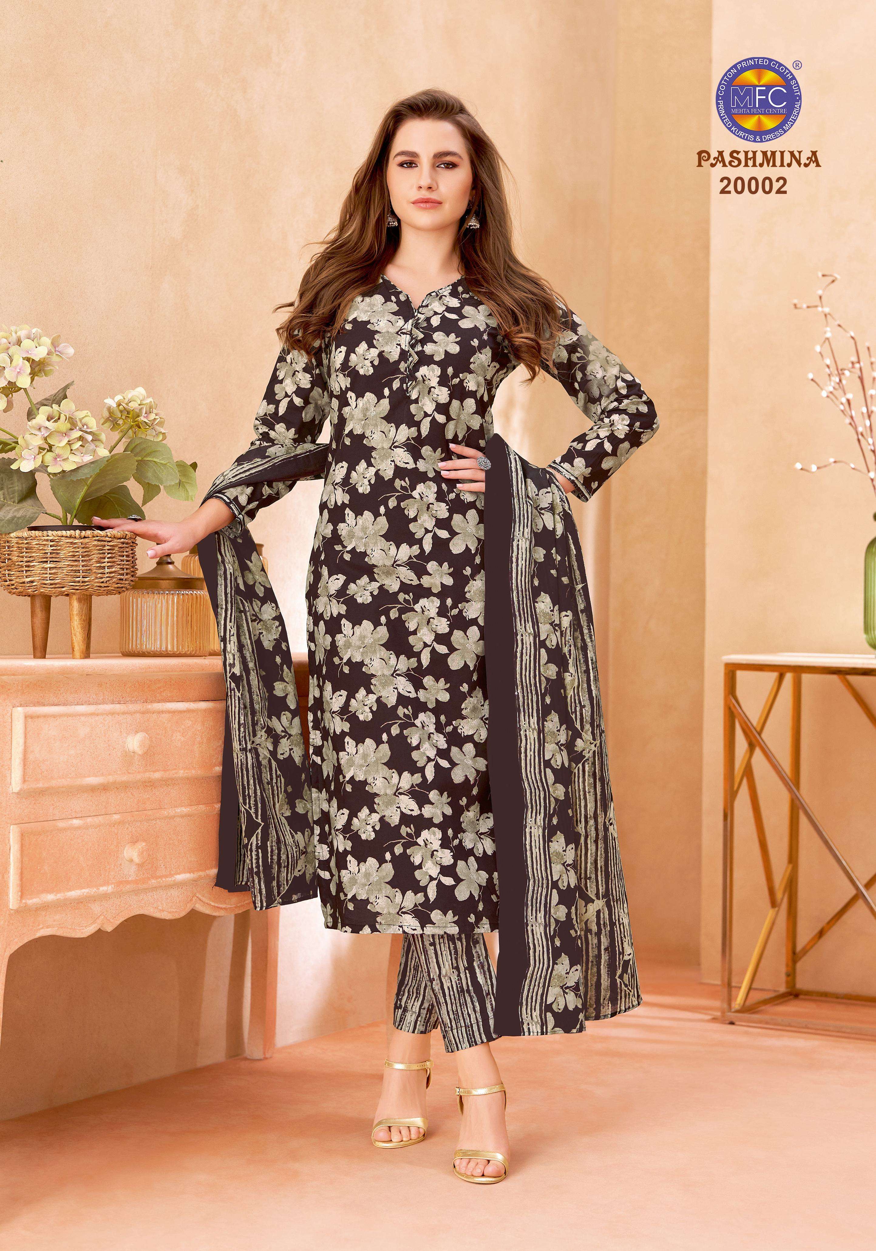 MFC PASHMINA VOL 20 HEAVY COTTON PRINTED LADIES SUIT