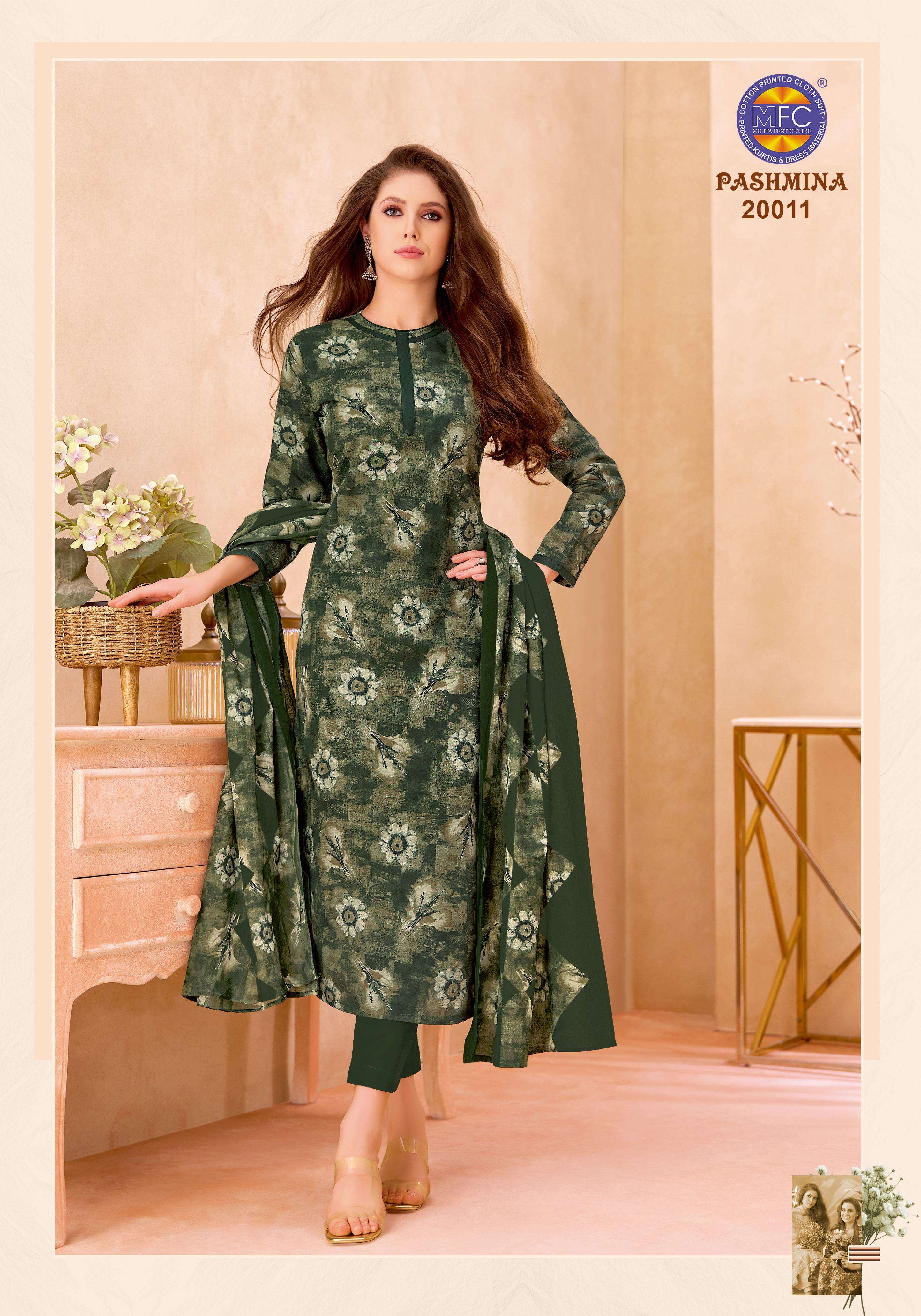 MFC PASHMINA VOL 20 HEAVY COTTON PRINTED LADIES SUIT