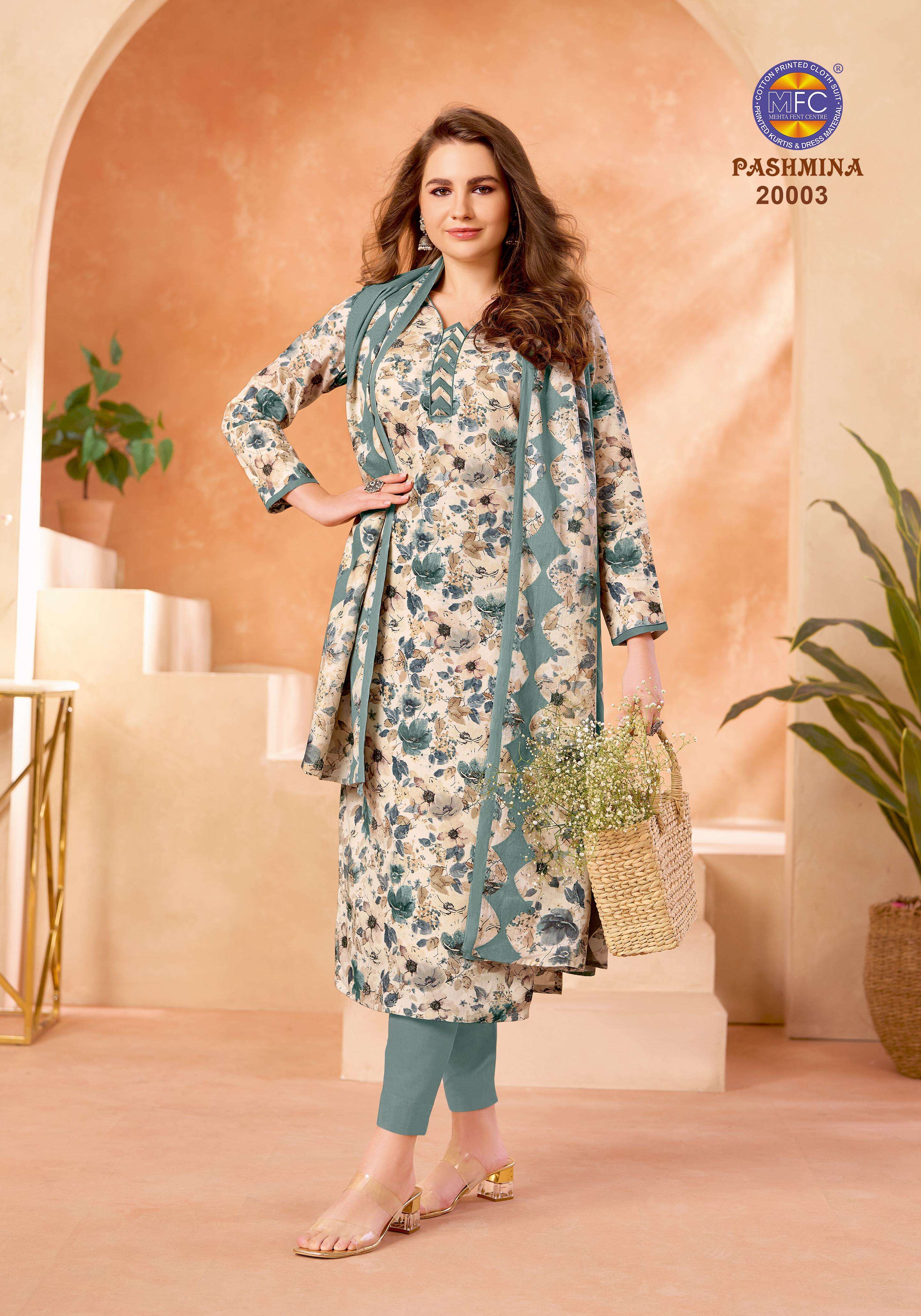 MFC PASHMINA VOL 20 HEAVY COTTON PRINTED LADIES SUIT