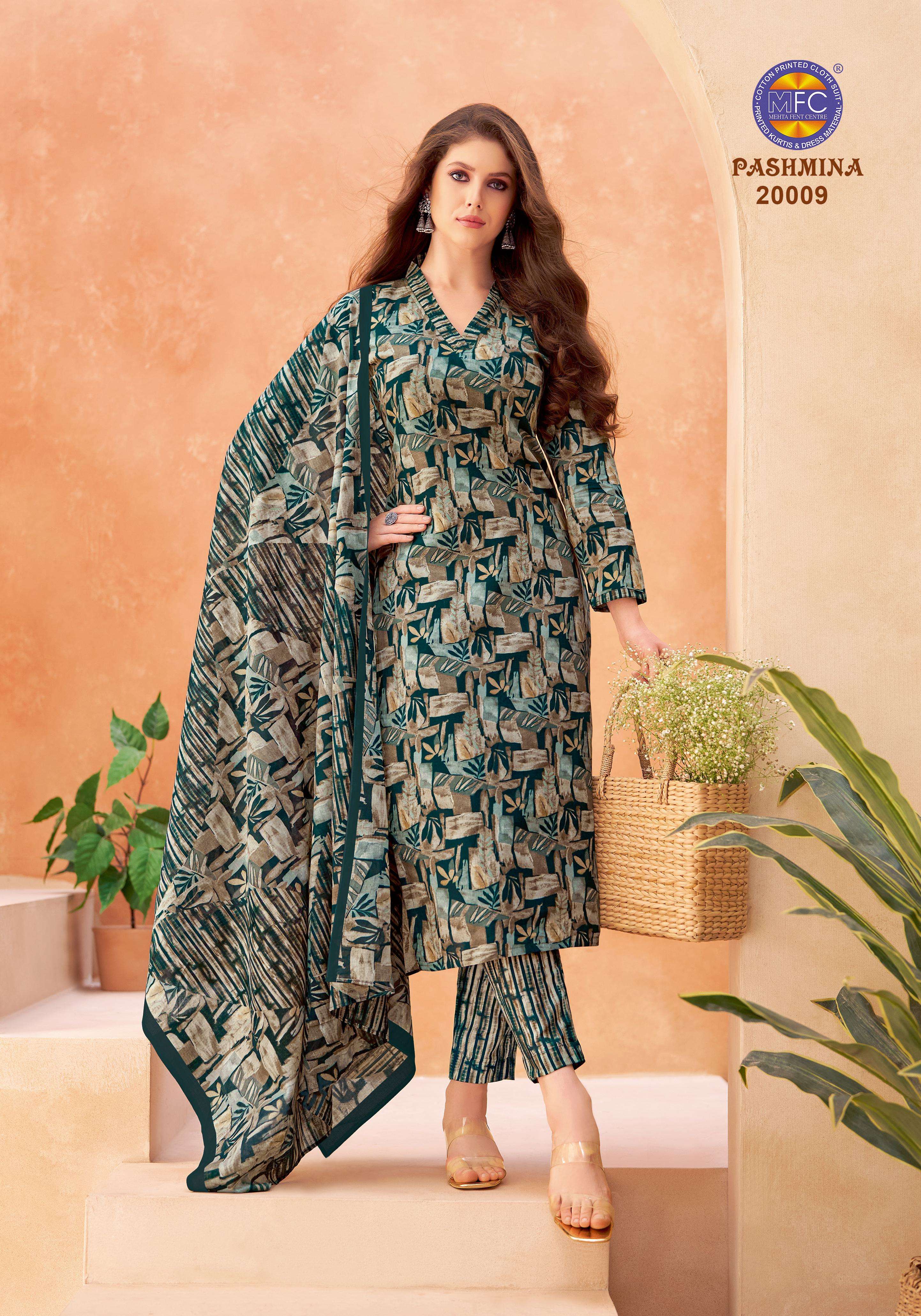 MFC PASHMINA VOL 20 HEAVY COTTON PRINTED LADIES SUIT
