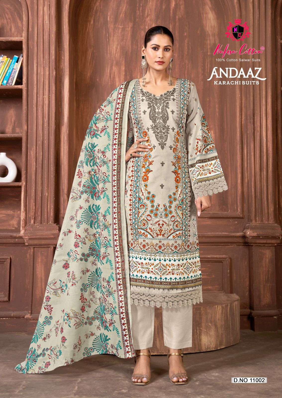 NAFISA COTTON ANDAAZ KARACHI SUITS VOL 11 COTTON DIGITAL PRINT DRESS