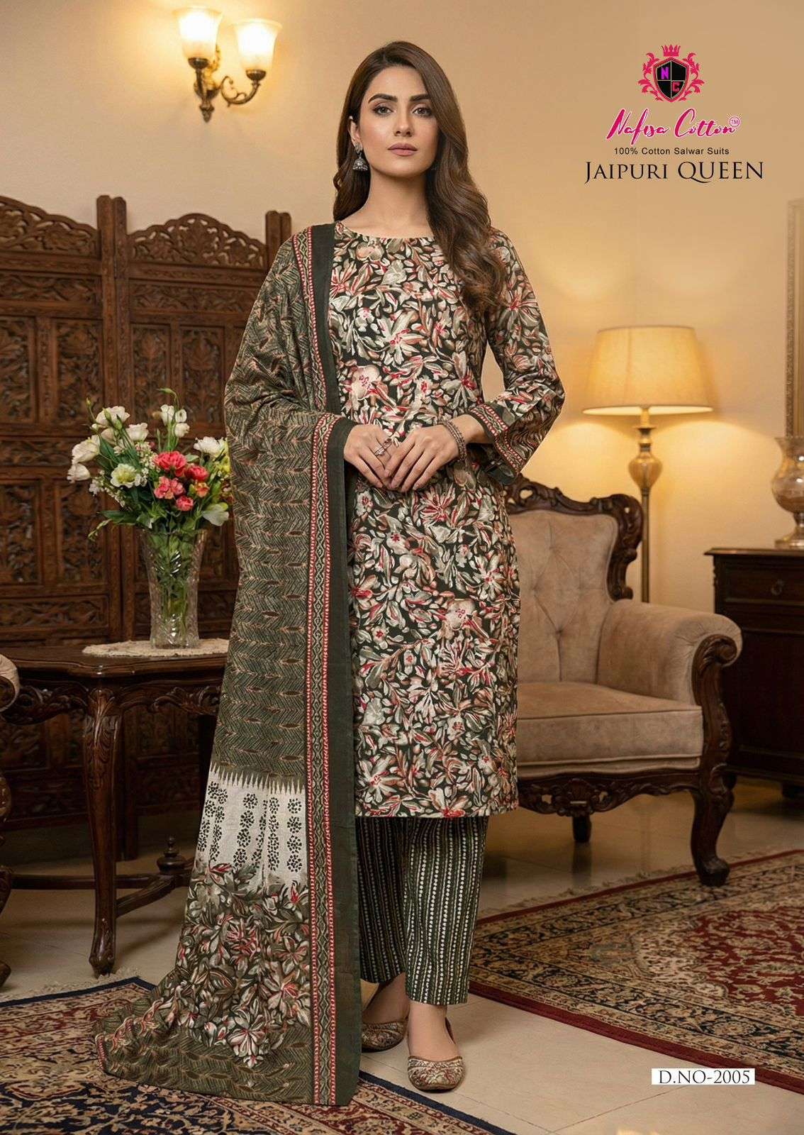 NAFISA COTTON JAIPURI QUEEN VOL 2 COTTON DIGITAL PRINT SALWAR SUIT