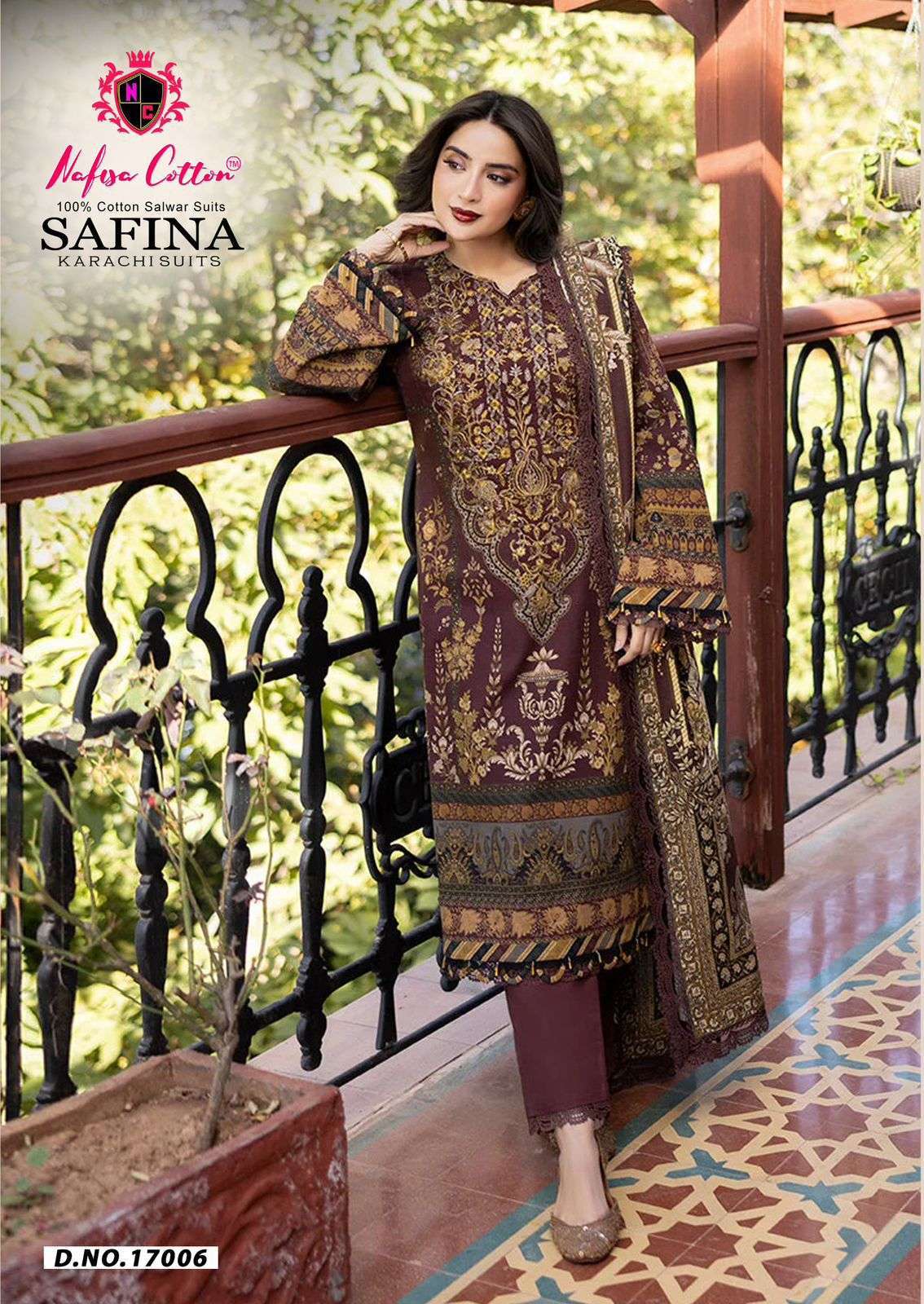 NAFISA COTTON SAFINA KARACHI SUITS VOL 17 COTTON DIGITAL STYLE PRINTS SALWAR SUIT