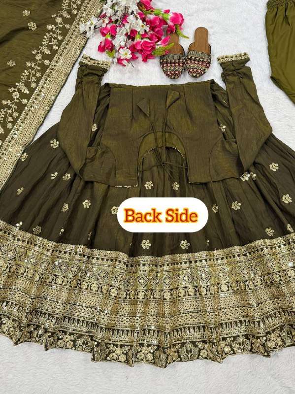 ND 5055 SILK SEQUENCE EMBROIDERY DESIGNER WORK PARTY WEAR ANARKALI DRESS