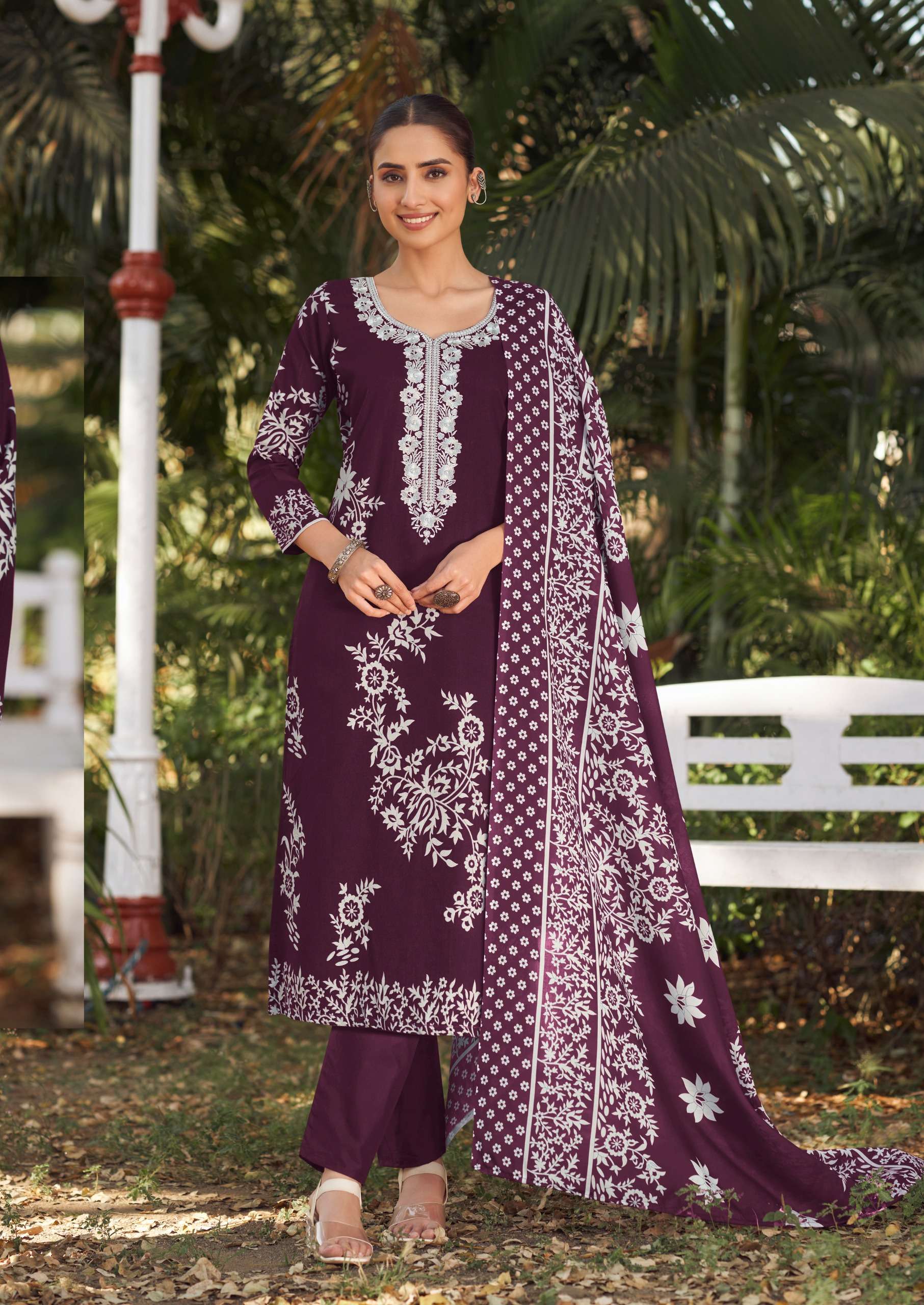 NISANKA LIFESTYLES AVATARA VOL 2  LAWN COTTON DIGITAL PRINT WITH FANCY WORK SUIT