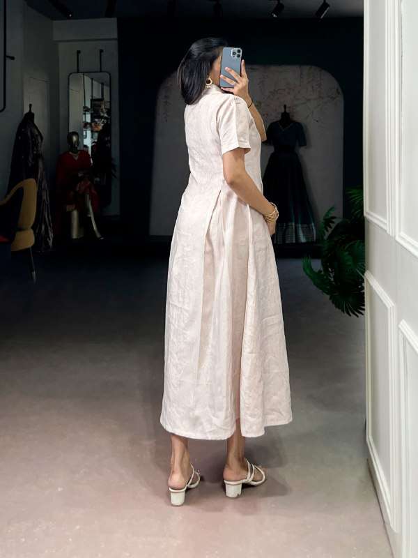 NNK 4405CRM FANCY PREETY LOOKS LADIES ONE PIECE DRESS