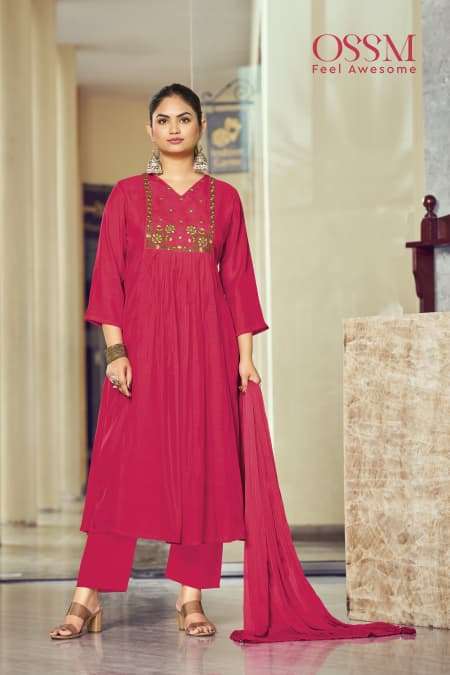 OSSM GULMOHAR FANCY NAIRA CUT STYLE LADIES 3 PIECE SET COLLECTION 