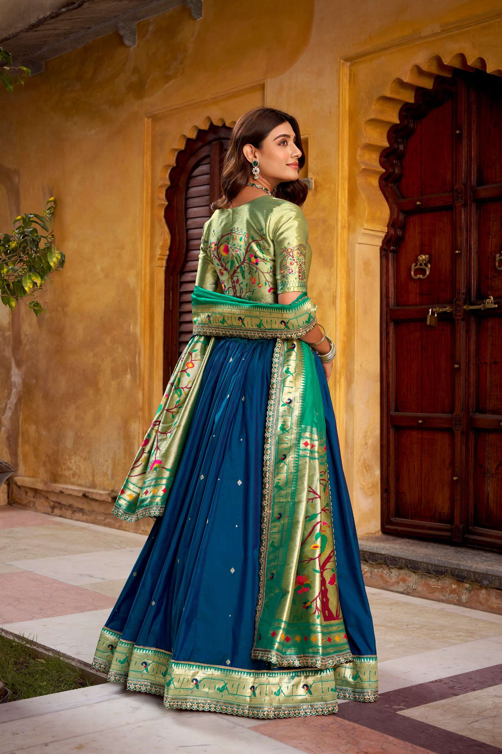 PAITHANI COLLECTION MADHURA SILK DESIGNER FESTIVE WEAR LEHENGA CHOLI 