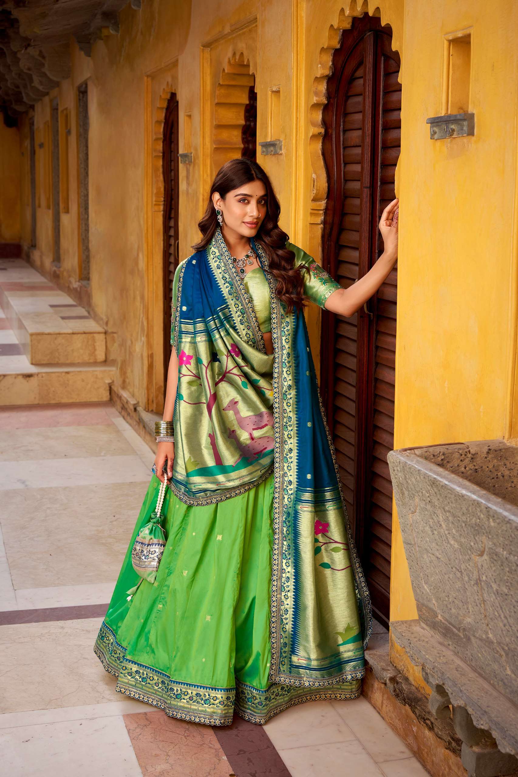 PAITHANI COLLECTION MADHURA SILK DESIGNER FESTIVE WEAR LEHENGA CHOLI 