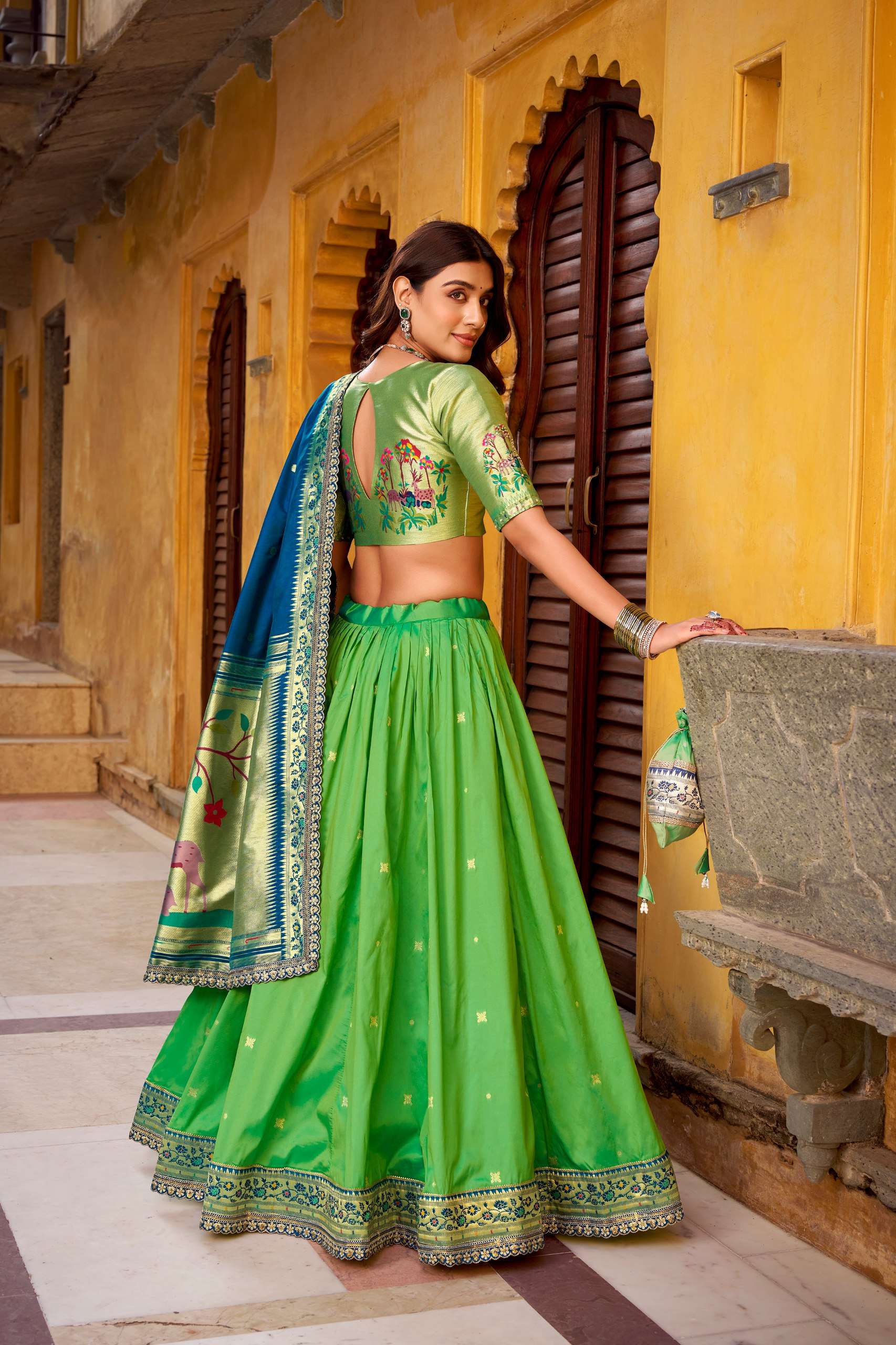 PAITHANI COLLECTION MADHURA SILK DESIGNER FESTIVE WEAR LEHENGA CHOLI 