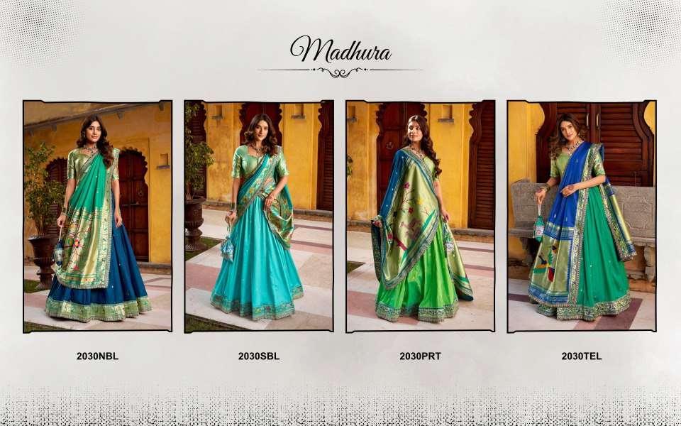 PAITHANI COLLECTION MADHURA SILK DESIGNER FESTIVE WEAR LEHENGA CHOLI 