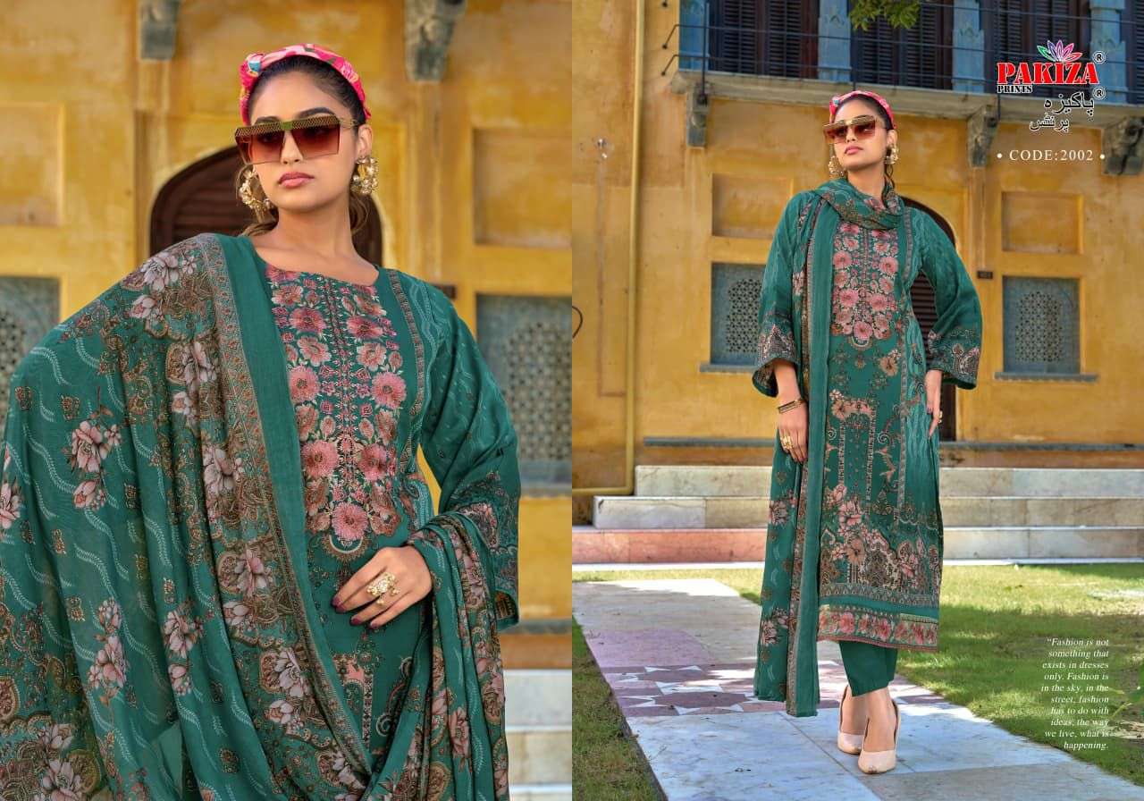 PAKIZA PRINTS FARMAISH VOL 2 FANCY KASHMIRI EMBROIDERY WORK LADIES SUIT