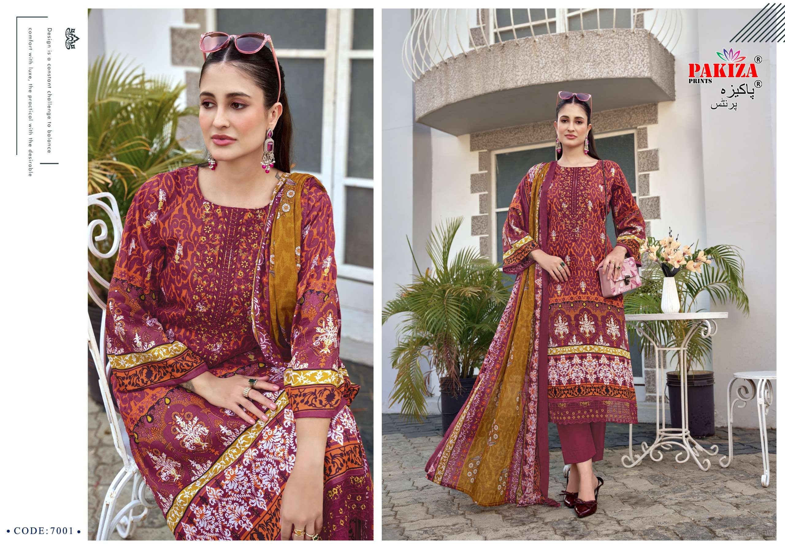 PAKIZA PRINTS FARMAISH VOL 7 JAM SATIN FANCY KASHMIRI WORK LADIES SUIT