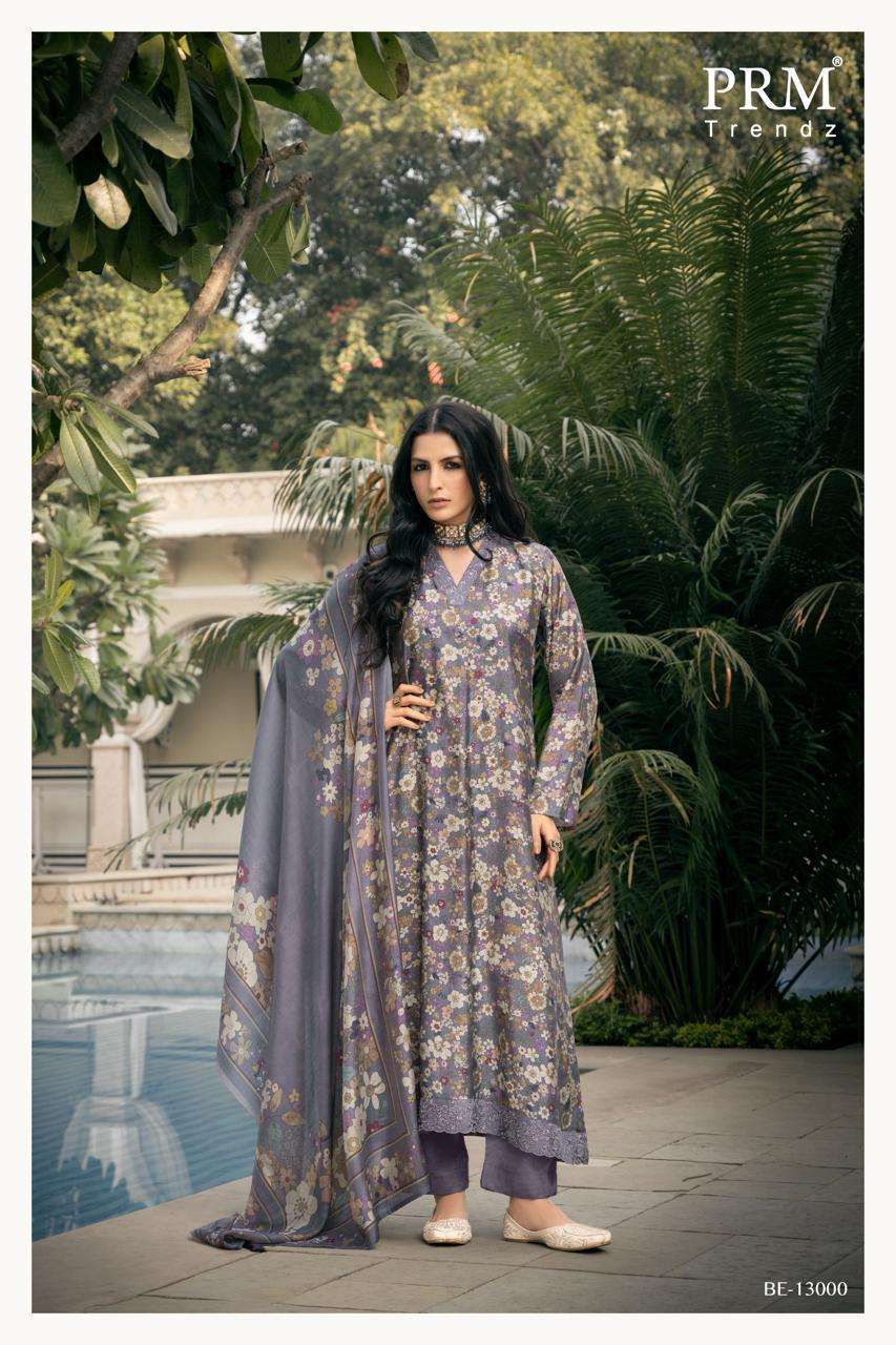 PRM TRENDZ BAREEHA MUSLIN DIGITAL PRINT WITH FANCY WORK SUIT