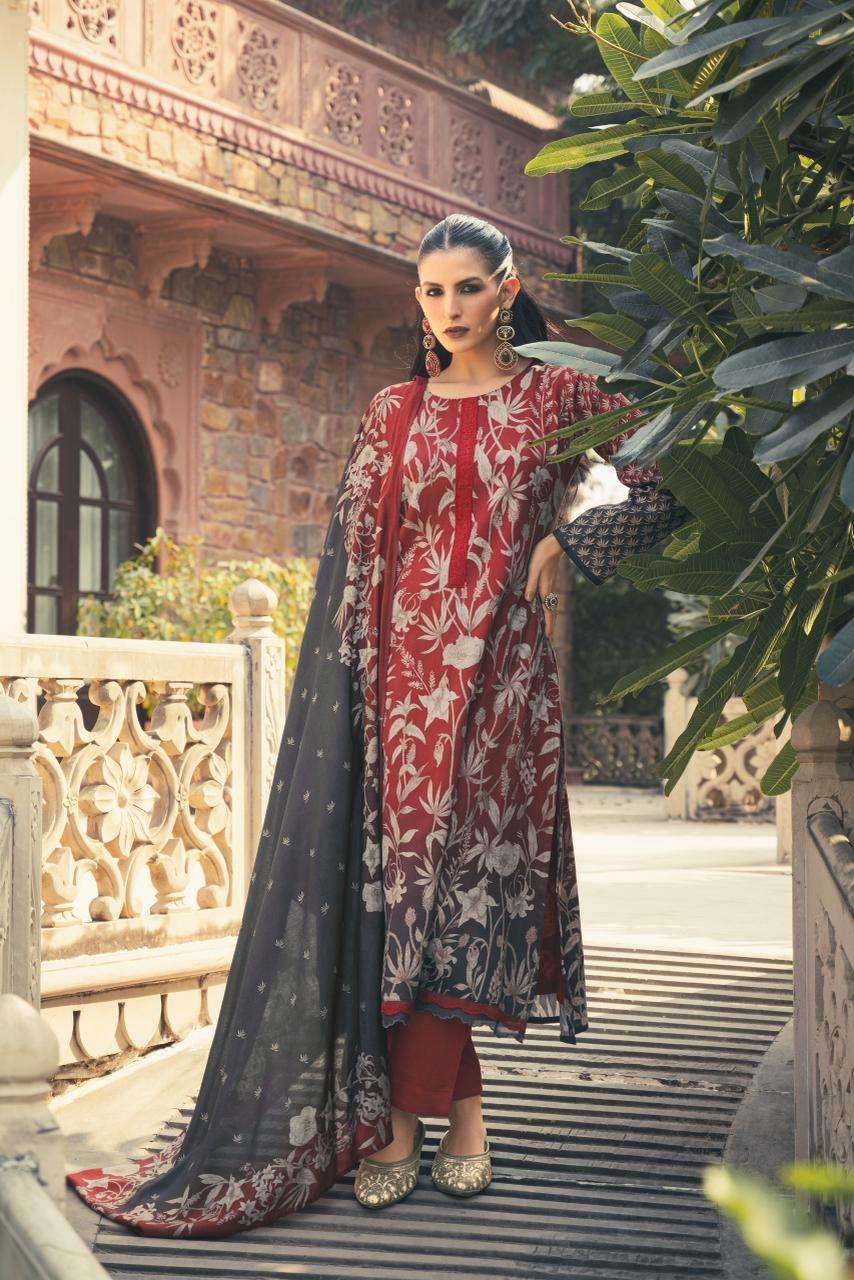 PRM TRENDZ FLAVIA JAM SILK DIGITAL PRINT WITH FANCY WORK SUIT