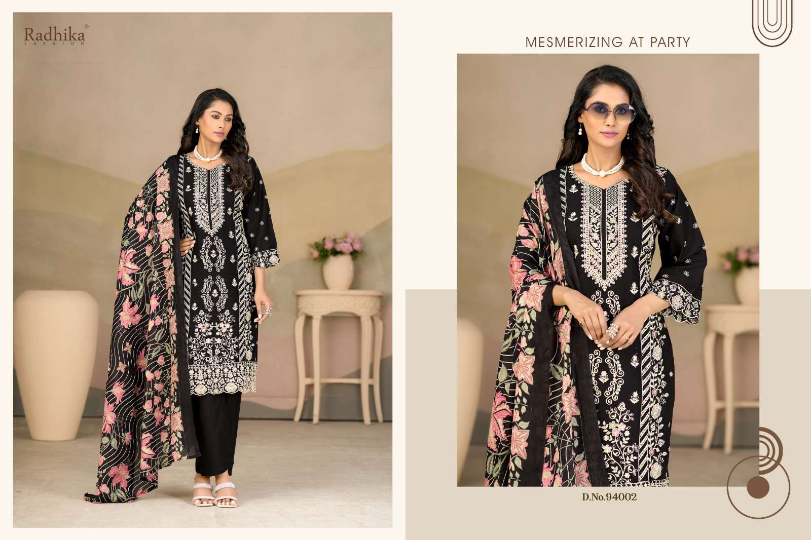 RADHIKA FASHION AZARA ZUBEDA LAWN COTTON FANCY EMBROIDERY WORK SUIT