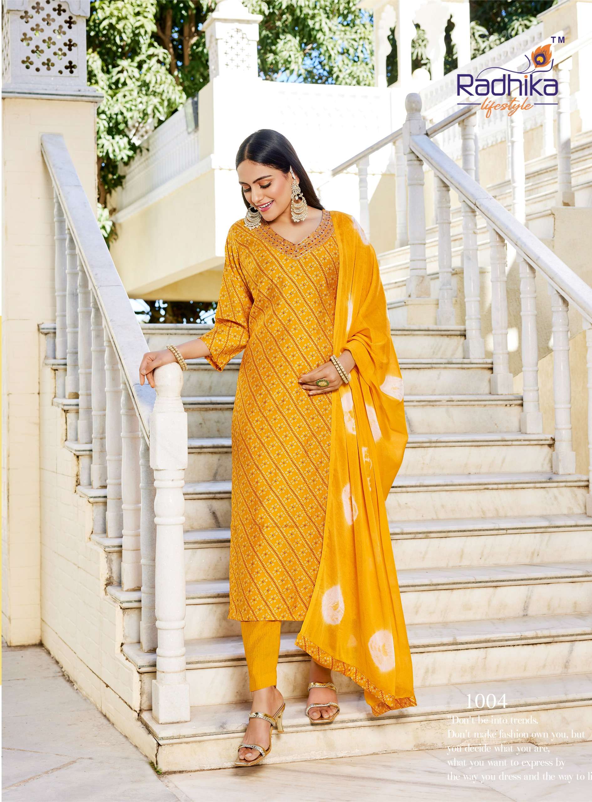 RADHIKA LIFESTYLE SHUAG VOL 1 FANCY LADIES KURTI BOTTOM AND DUPATTA SET 