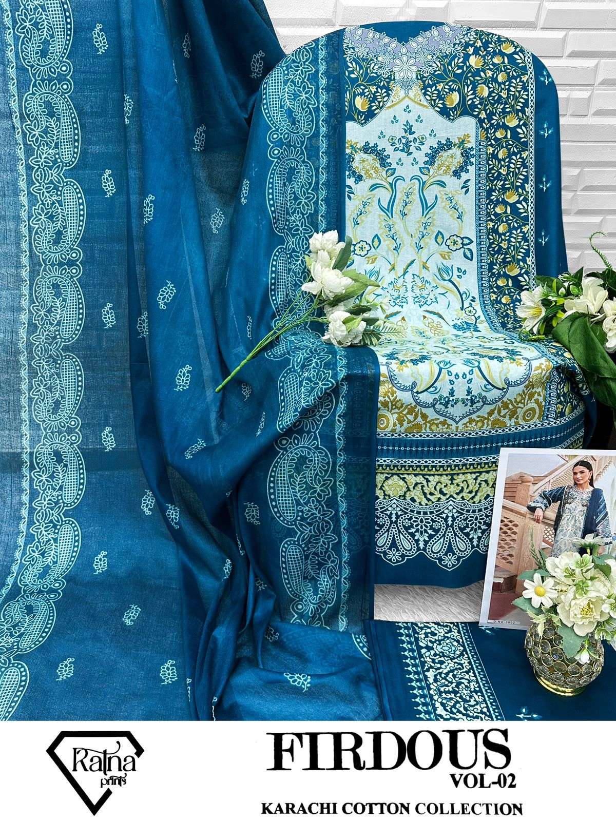 RATNA PRINTS FIRDOUS VOL 2 COTTON DIGITAL PRINT SALWAR SUIT