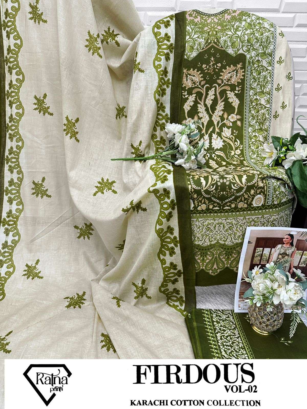 RATNA PRINTS FIRDOUS VOL 2 COTTON DIGITAL PRINT SALWAR SUIT