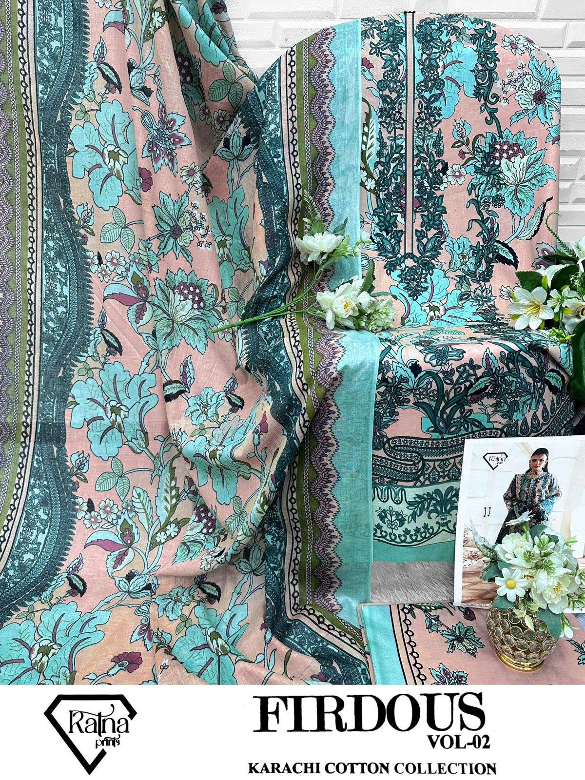 RATNA PRINTS FIRDOUS VOL 2 COTTON DIGITAL PRINT SALWAR SUIT