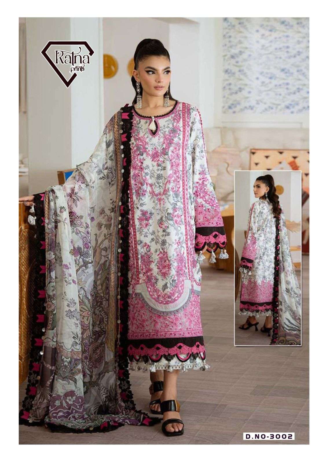 RATNA PRINTS QALAMKAR VOL 1 LAWN COTTON DIGITAL PRINT SALWAR SUIT