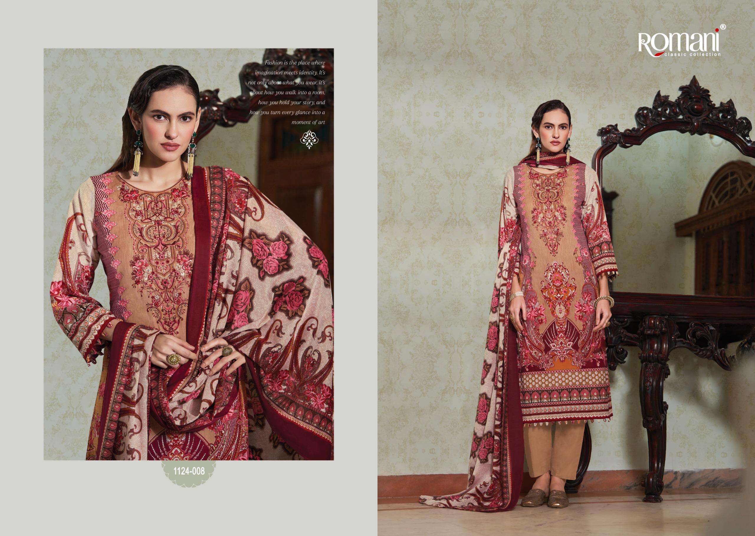 ROMANI AARZU VOL 25 COTTON DIGITAL PRINTS WITH FANCY WORK SUIT