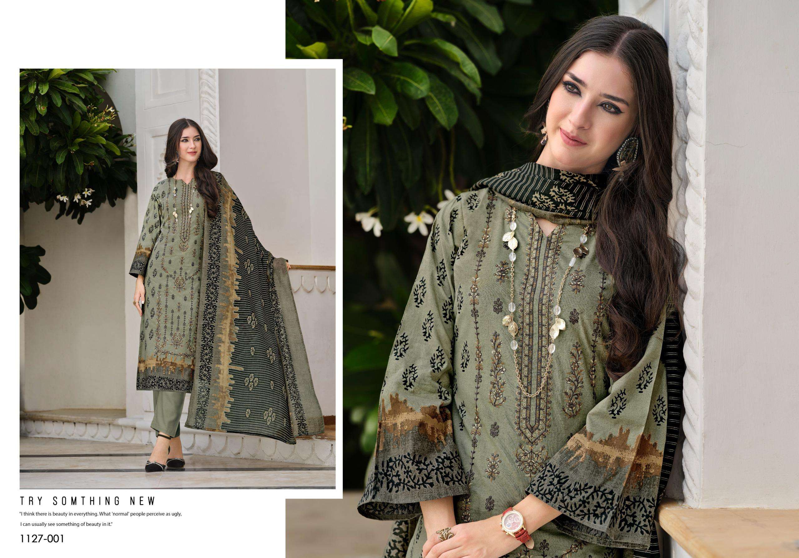 ROMANI BIN KAREEM VOL 2 COTTON DIGITAL STYLE PRINT WITH FANCY WORK SUIT