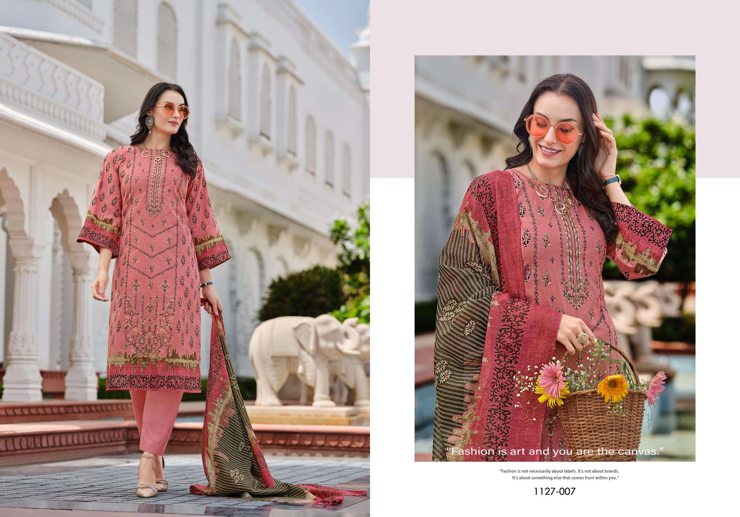 ROMANI BIN KAREEM VOL 2 COTTON DIGITAL STYLE PRINT WITH FANCY WORK SUIT