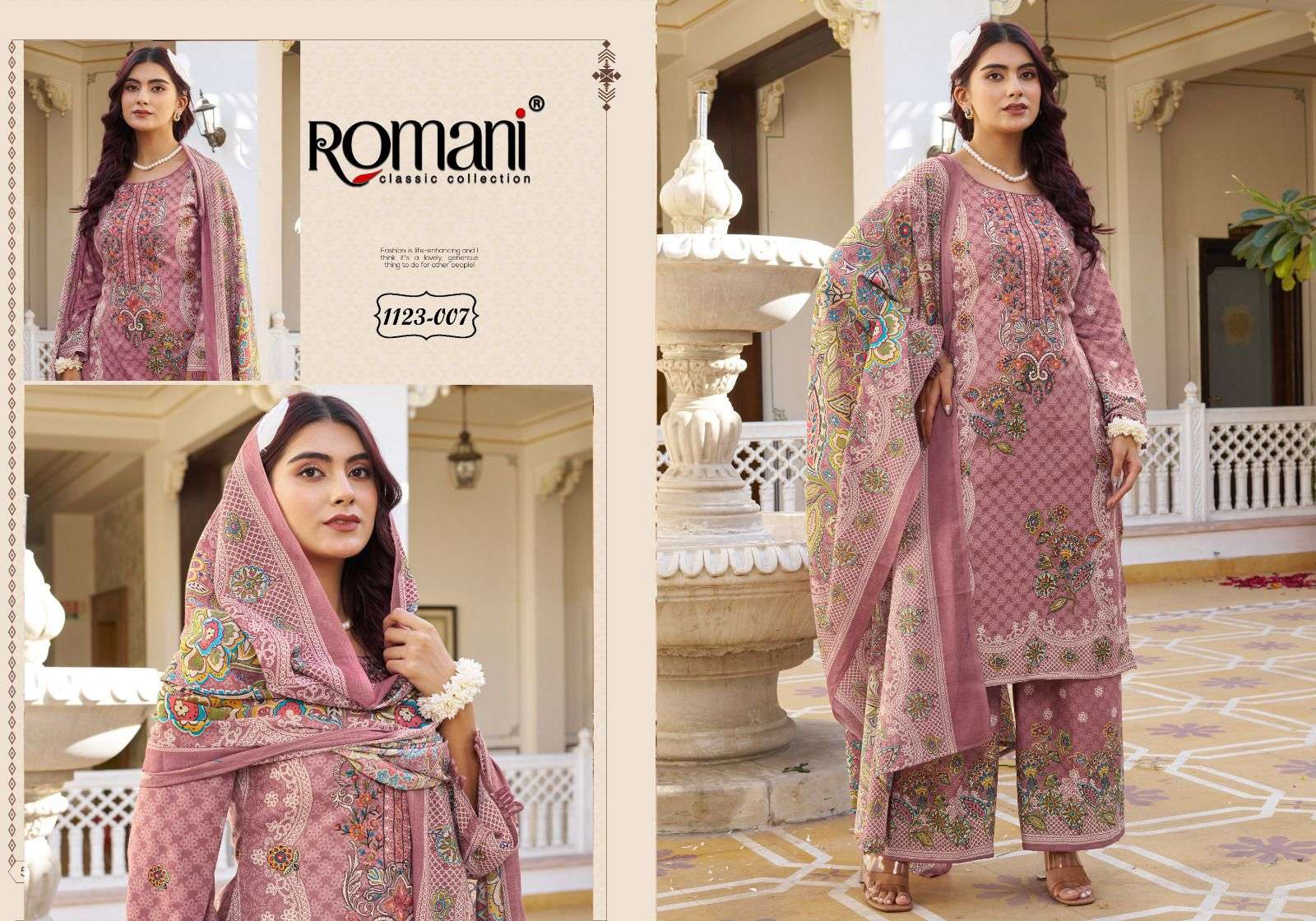 ROMANI MAHIRA VOL 5 COTTON DIGITAL PRINTS WITH FANCY WORK SUIT
