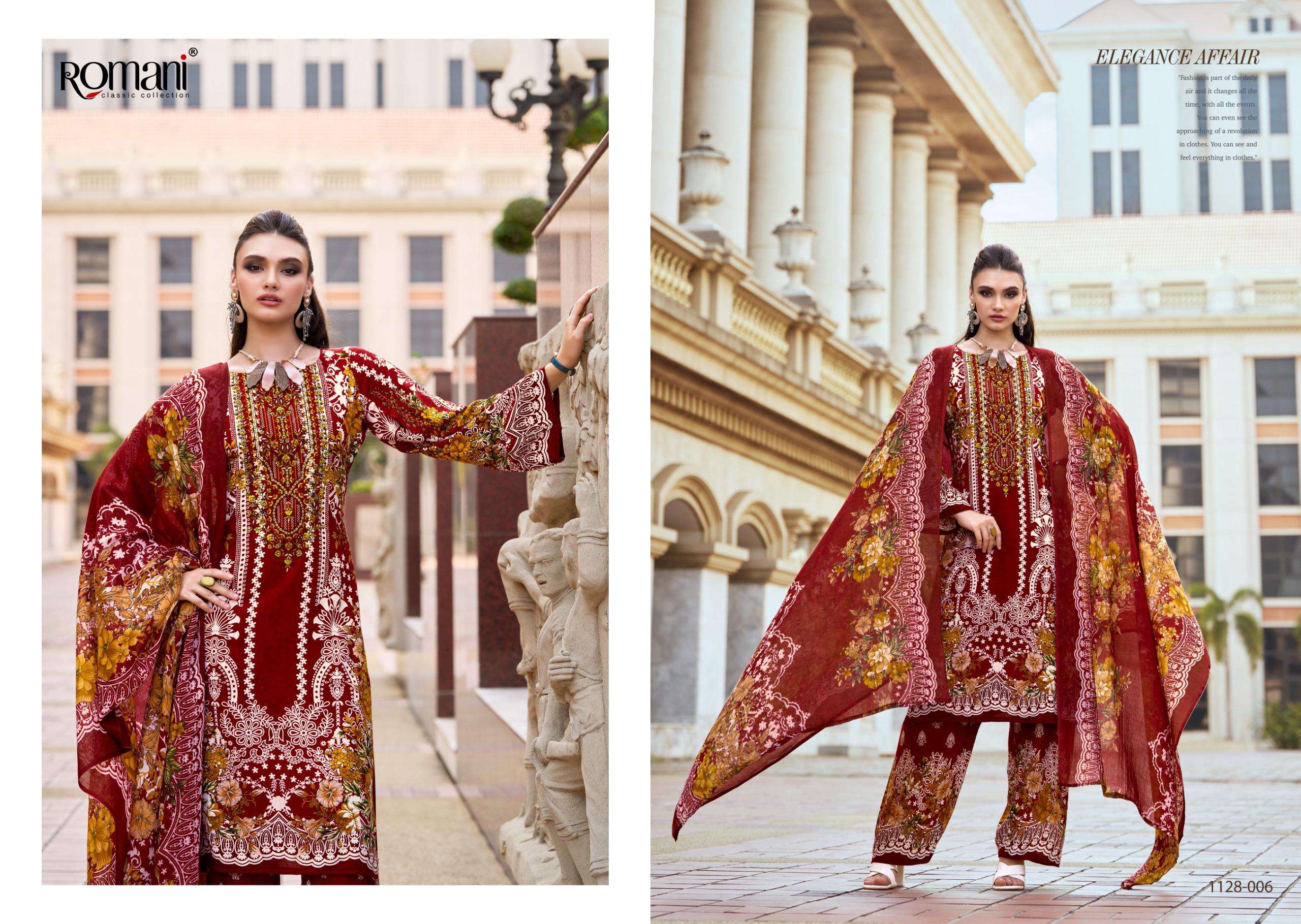 ROMANI MAHIRA VOL 6 COTTON DIGITAL PRINTS WITH FANCY WORK SUIT