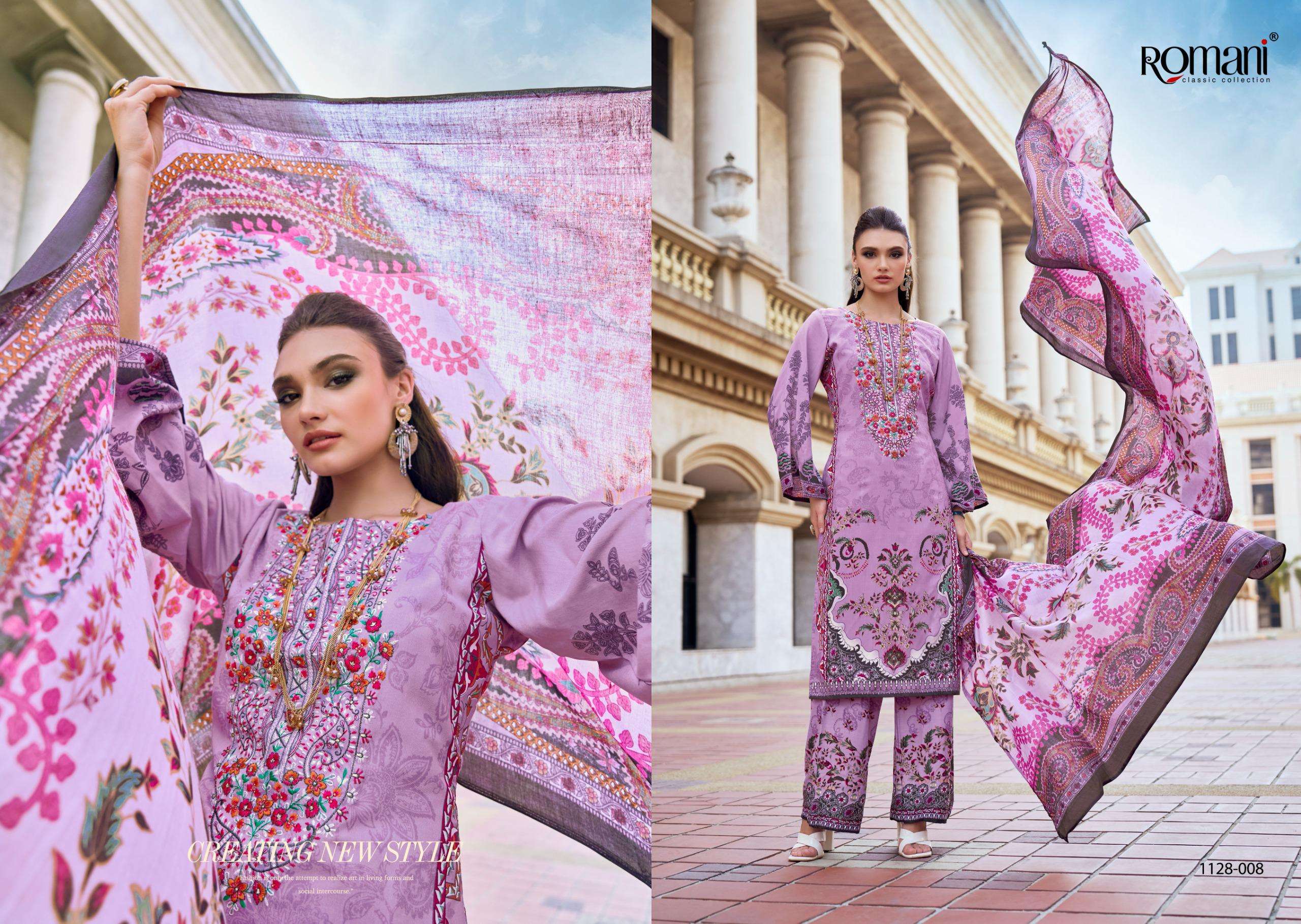 ROMANI MAHIRA VOL 6 COTTON DIGITAL PRINTS WITH FANCY WORK SUIT