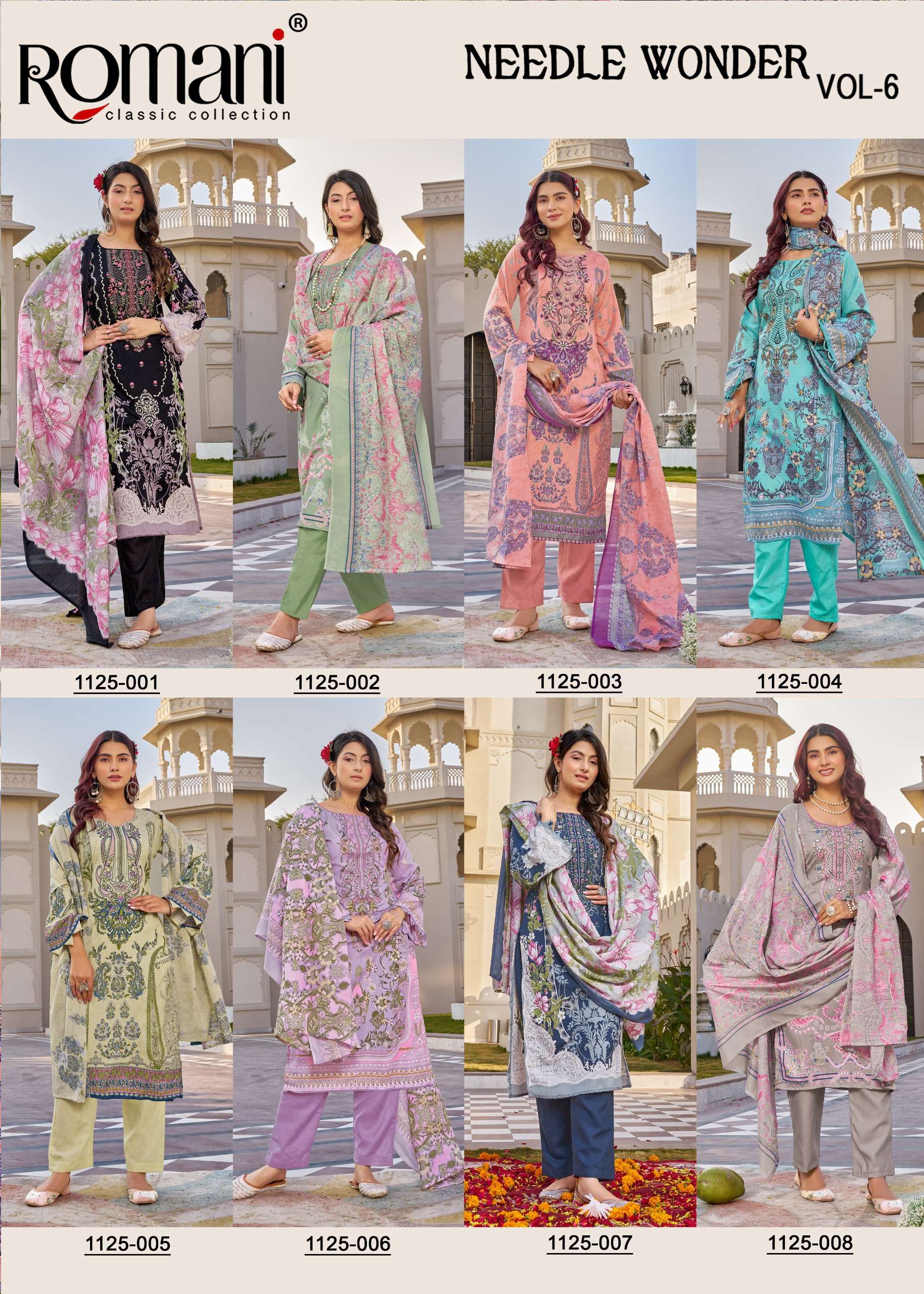 ROMANI NEEDLE WONDER VOL 6 COTTON DIGITAL PRINTS SALWAR SUIT