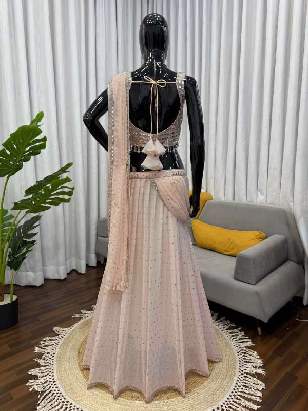 RTC 6464 GEORGETTE HEAVY ELEGANT DESIGNER WEDDING WEAR SAREE