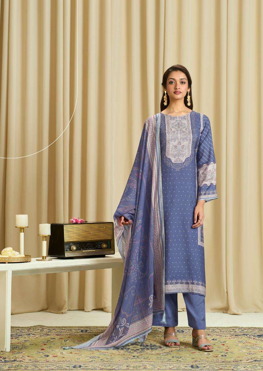 SADHANA FASHION BA DASTOOR MUSLIN SILK DIGITAL PRINT WITH FANCY WORK SUIT