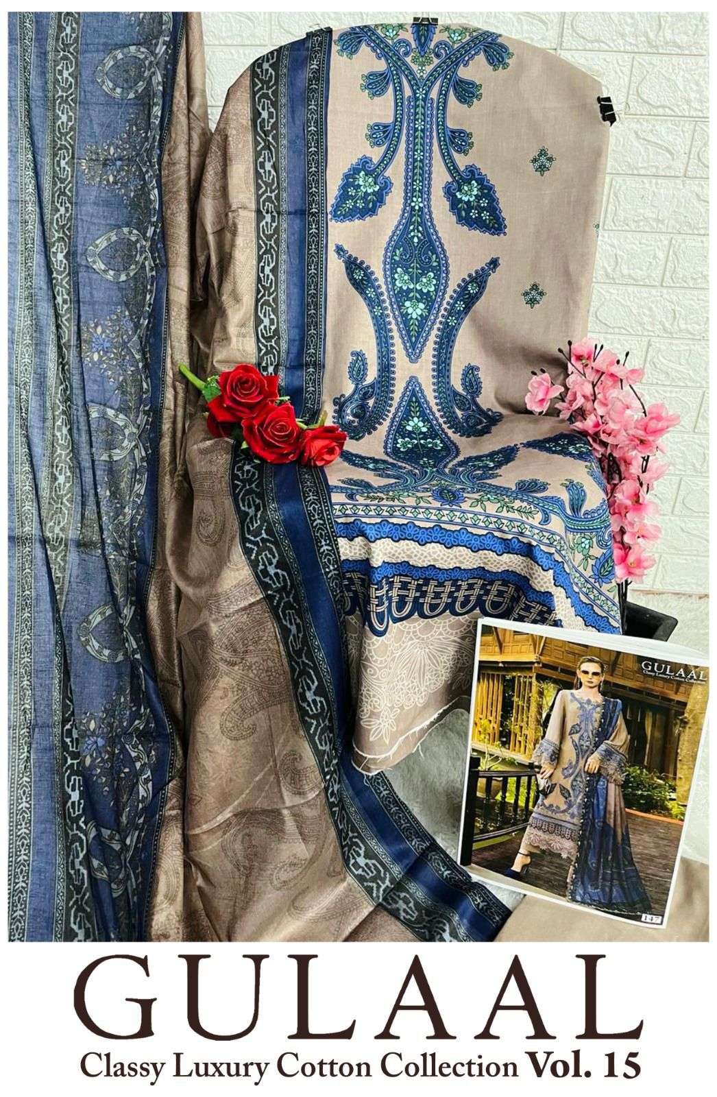 SANA MARYAM GULAAL CLASSY LUXURY COTTON COLLECTION VOL 15 DIGITAL PRINT SUIT