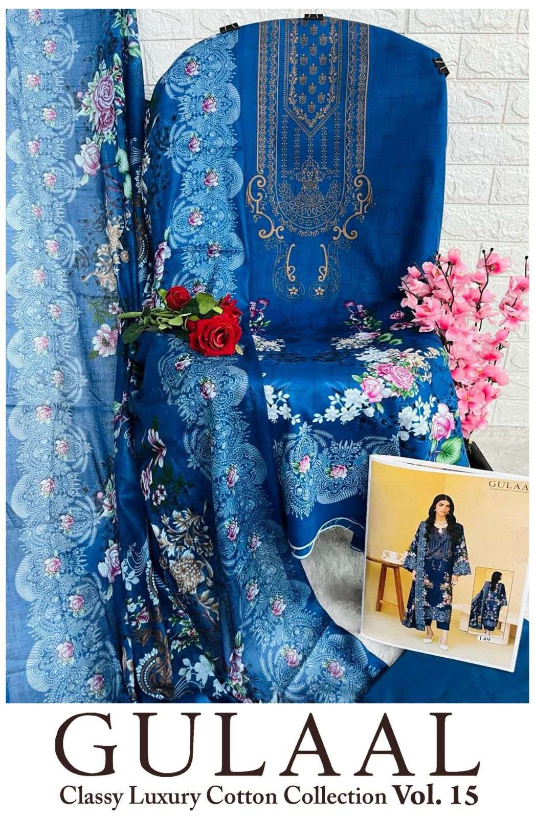 SANA MARYAM GULAAL CLASSY LUXURY COTTON COLLECTION VOL 15 DIGITAL PRINT SUIT