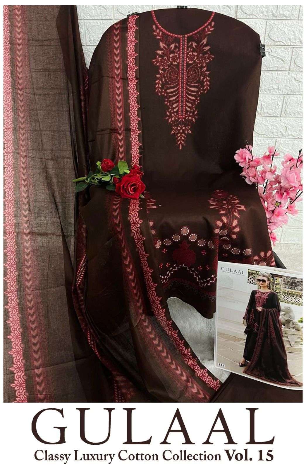 SANA MARYAM GULAAL CLASSY LUXURY COTTON COLLECTION VOL 15 DIGITAL PRINT SUIT