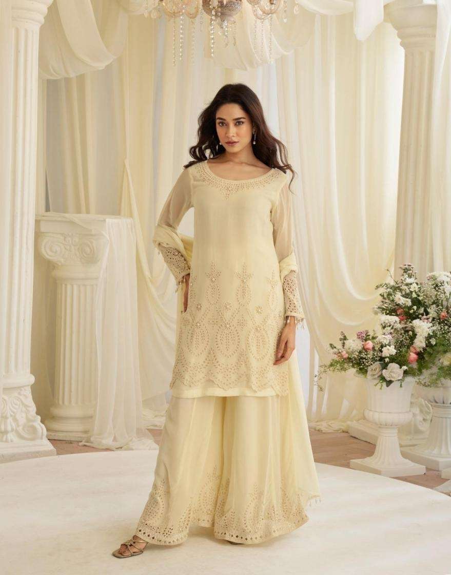 SAYURI DESIGNER JINAYAA SILK HEAVY EMBROIDERD DESIGNER PARTY WEAR LADIES SUIT