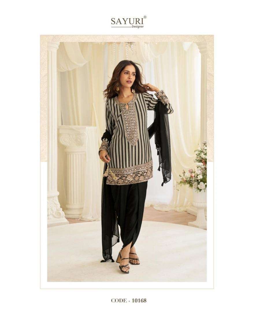 SAYURI DESIGNER JINAYAA SILK HEAVY EMBROIDERD DESIGNER PARTY WEAR LADIES SUIT