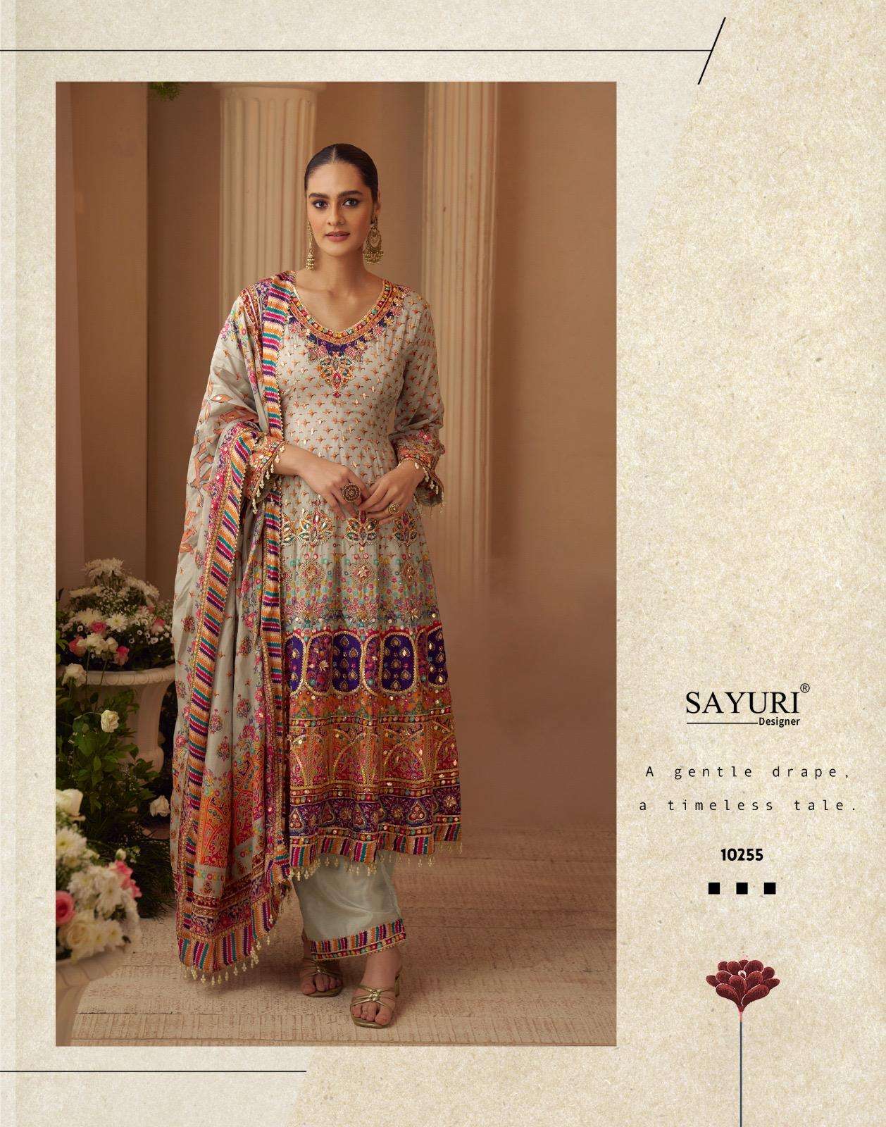 SAYURI DESIGNER SARTHI SILK HEAVY DESIGNER WEDDING WEAR SUIT