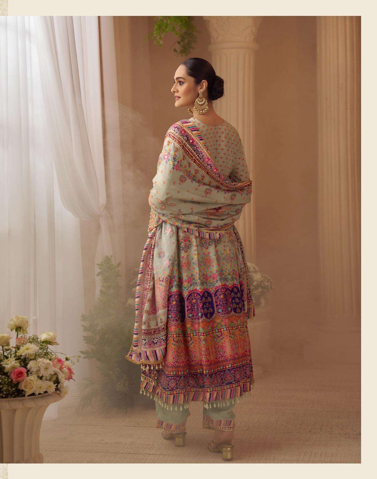 SAYURI DESIGNER SARTHI SILK HEAVY DESIGNER WEDDING WEAR SUIT