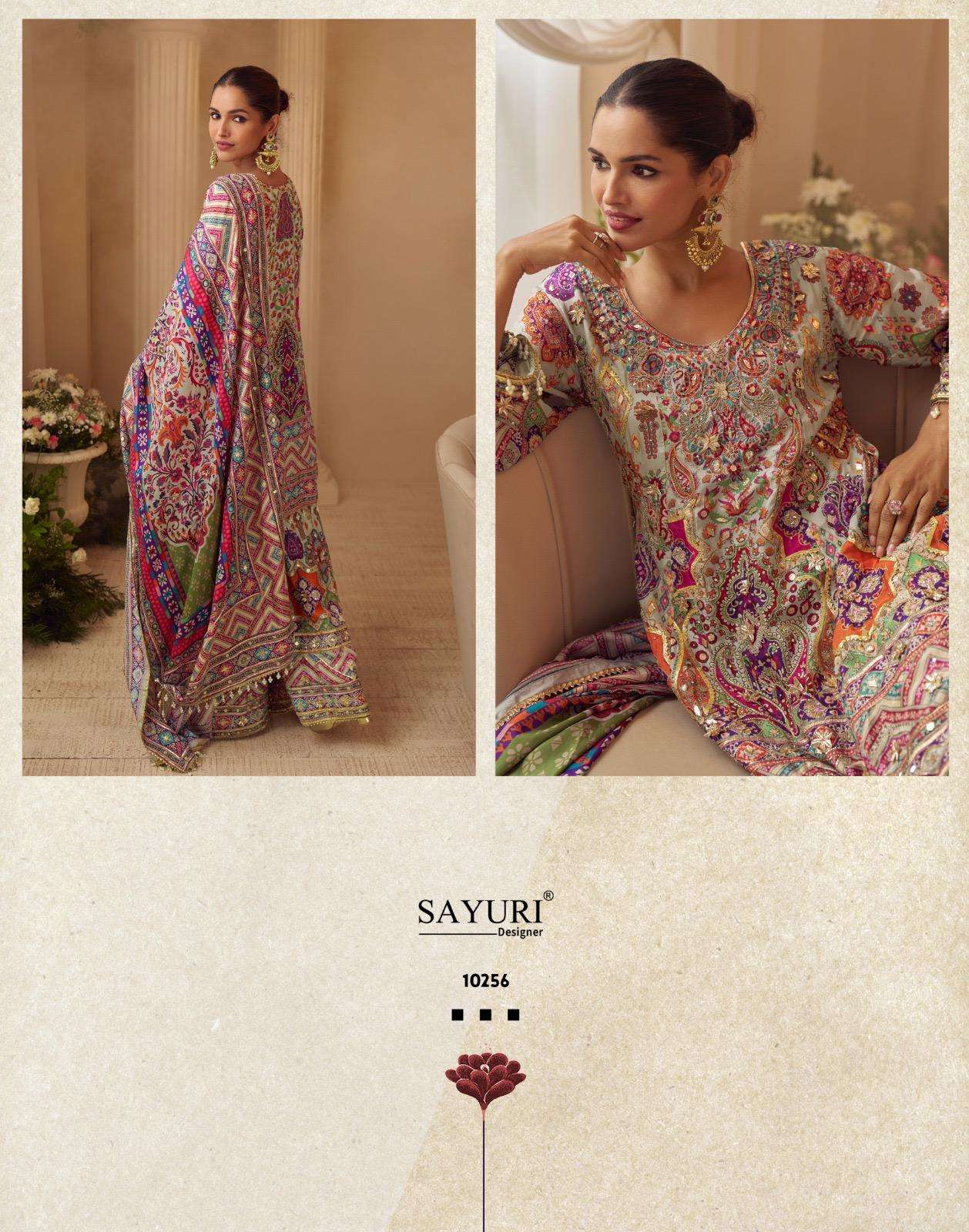 SAYURI DESIGNER SARTHI SILK HEAVY DESIGNER WEDDING WEAR SUIT