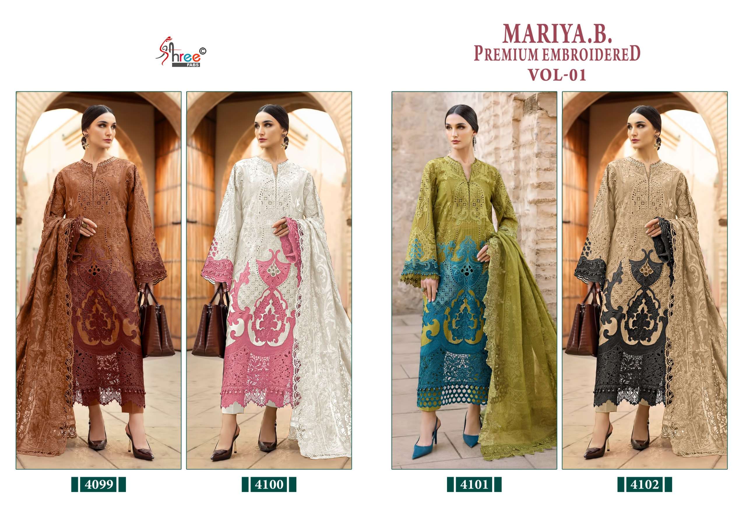 SHREE FABS MARIYA B PREMIUM EMBROIDERED VOL 1