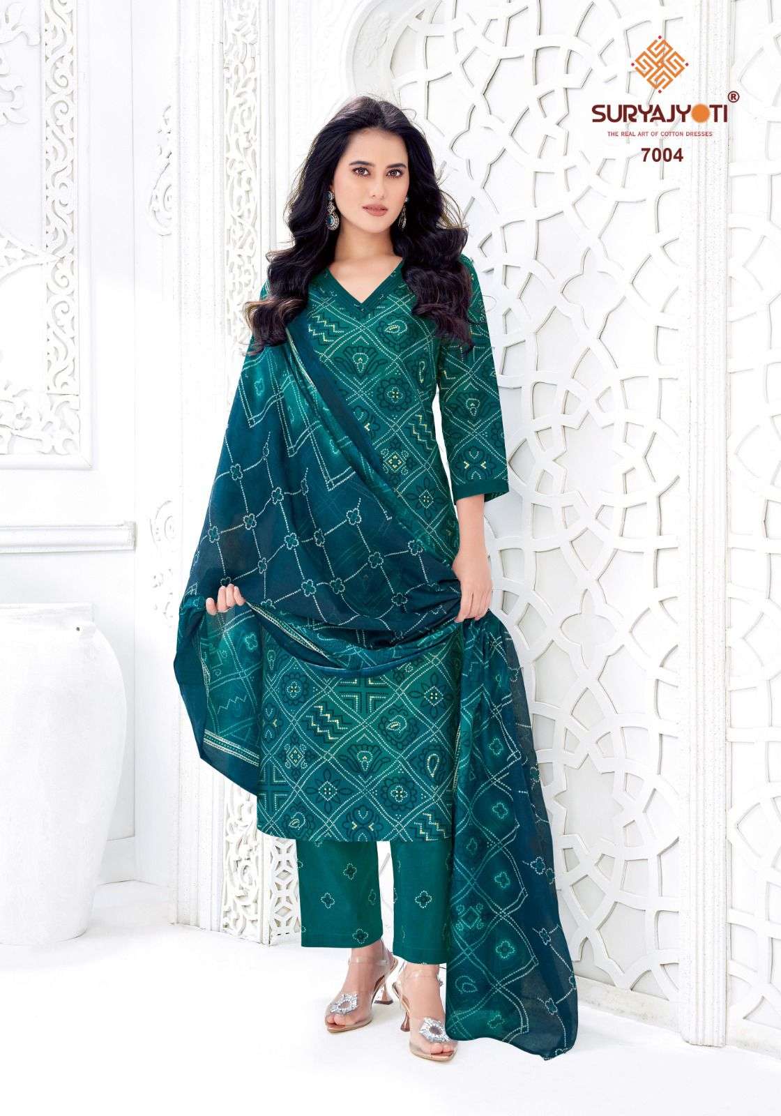 SURYAJYOTI BANDHANI LEHARIYA SPECIAL VOL 7 COTTON READY MADE SUIT