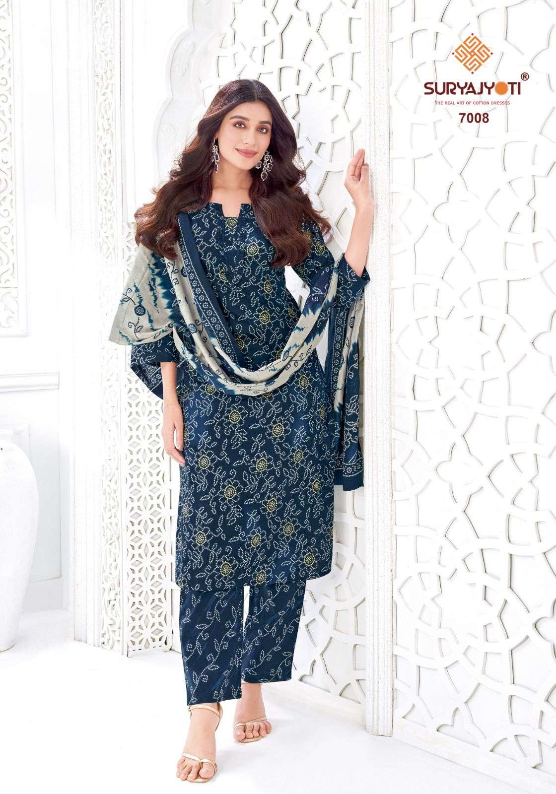 SURYAJYOTI BANDHANI LEHARIYA SPECIAL VOL 7 COTTON READY MADE SUIT