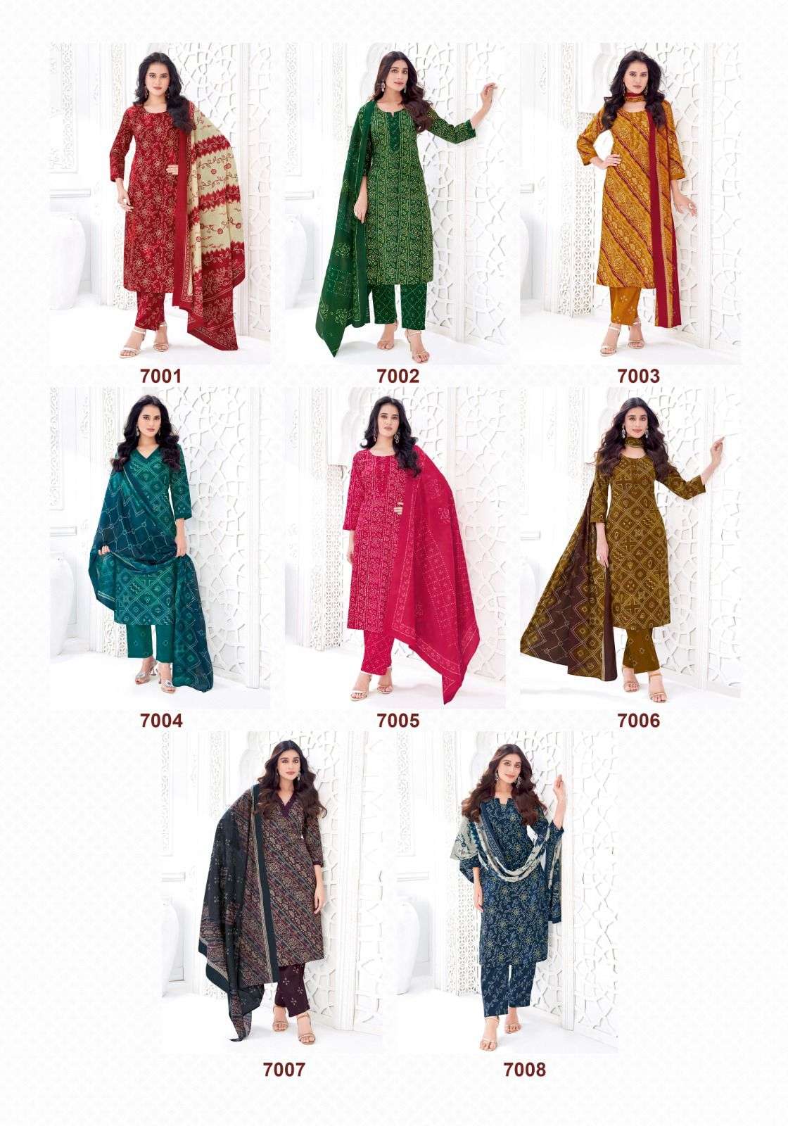 SURYAJYOTI BANDHANI LEHARIYA SPECIAL VOL 7 COTTON READY MADE SUIT