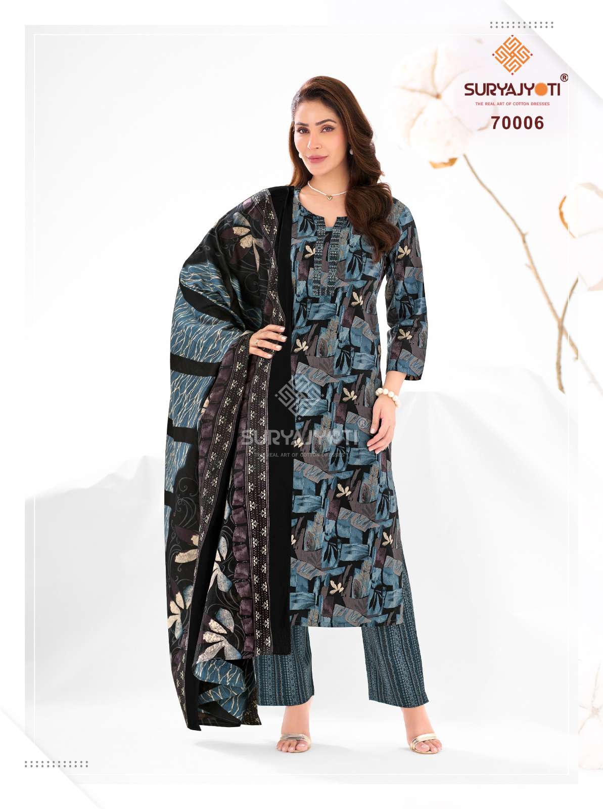 SURYAJYOTI TRENDY COTTON VOL 70 STITCHED COLLECTION	