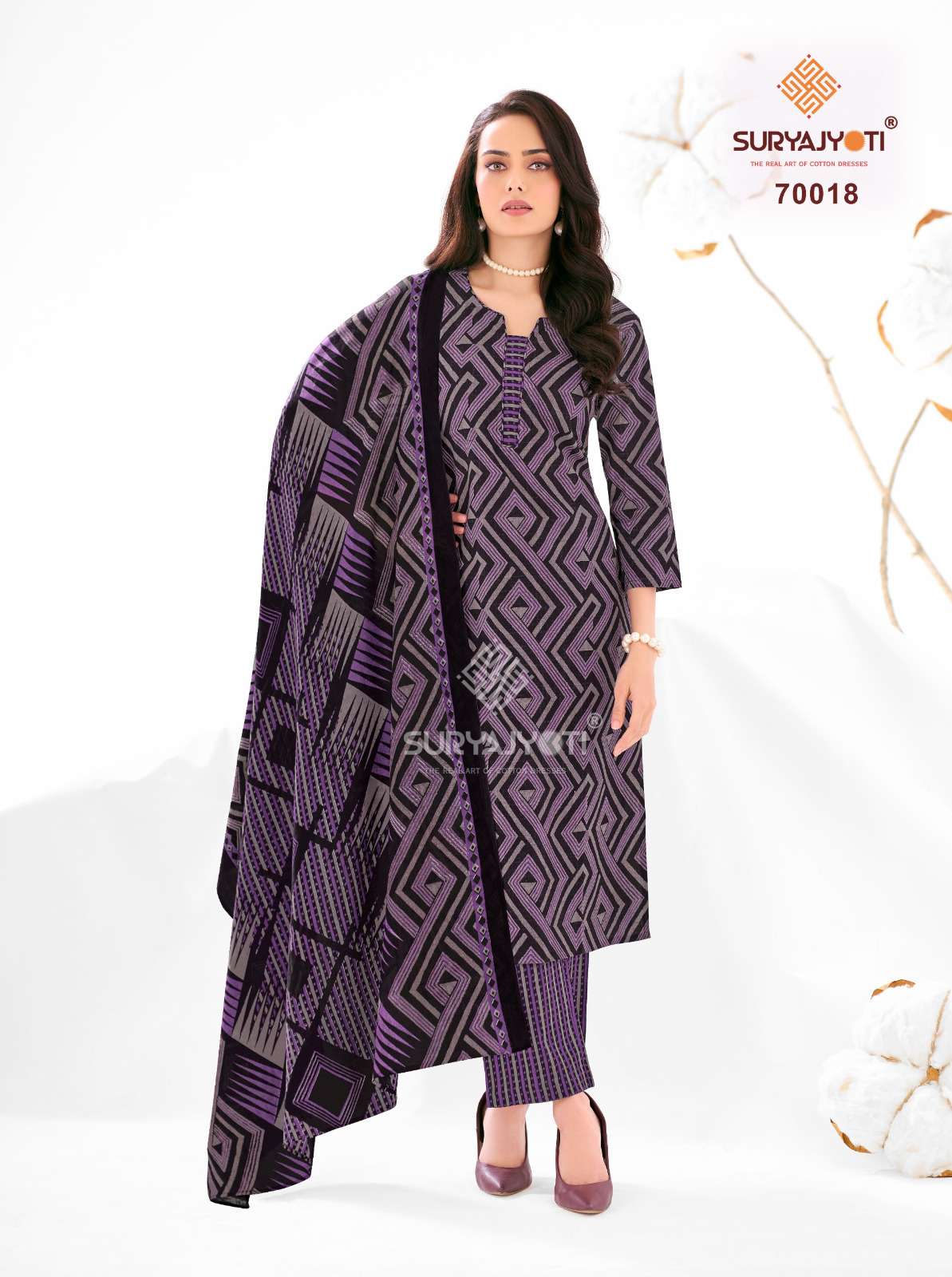 SURYAJYOTI TRENDY COTTON VOL 70 STITCHED COLLECTION	