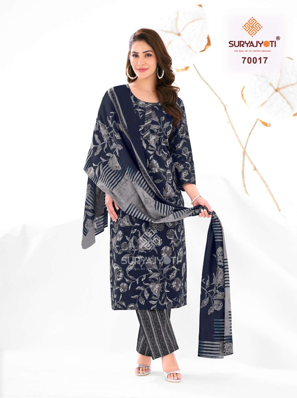 SURYAJYOTI TRENDY COTTON VOL 70 STITCHED COLLECTION	